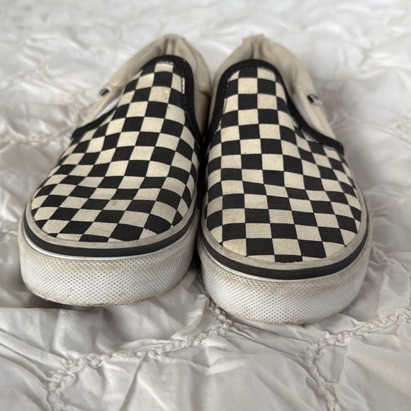 Great condition Vans Off The Wall 508731 Black off White Checkers Sneakers - Picture 7 of 8